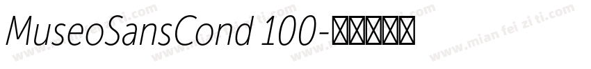 MuseoSansCond 100字体转换